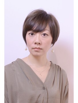 フレイムスヘアデザイン(FRAMES hair design) 【大人かわいい】グレージュカラー×ジェンダーレスショートボブ