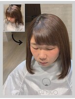 オーバーレイ(Overlay)&nbsp;自然に仕上がる縮毛矯正【施術例】〔自由が丘〕〔縮毛矯正〕