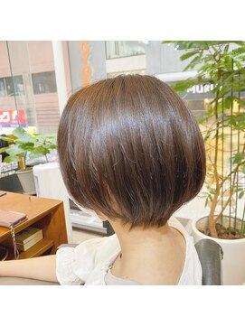 ギフト ヘアー サロン(gift hair salon) ショートボブ×髪質改善カラー×くすみベージュ