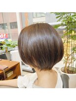 ギフト ヘアー サロン(gift hair salon) ショートボブ×髪質改善カラー×くすみベージュ