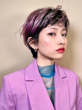 ピークアブー ワン(PEEK-A-BOO ONE) ショートカット＋インナーカラー　松永幸征