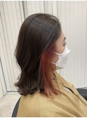 イヤリング×チェリーピンク