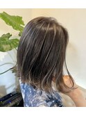 切りっぱなしボブ マロンベージュ ハイライト 【LANIAKEA】