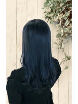 ヘアーサロン ベルカ(hair salon BELLKA) ブルーブラック×韓国風ゆる巻き