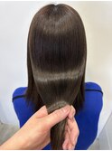 イメチェン/フルバング/似合わせカット/レッドブラウン/髪質改善