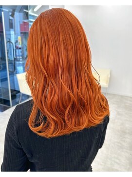 ベレーザ 渋谷(BELEZA) 5668ニュアンスカラーオレンジハイトーンカラー艶髪オンブレ