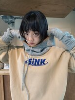 エルム 原宿 表参道(yelm)&nbsp;★くびレイヤーエモージュイメチェンハッシュカットフルバング