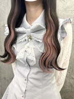 ルーツアイリー 心斎橋(ROOTS IRIE)&nbsp;インナーエクステ/シールエクステ60枚/韓国風/波巻き/ピンク