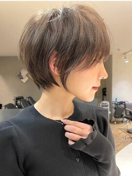 ロンドウル 熊本(Lond ulu) 大人可愛いショートボブ/ベージュ