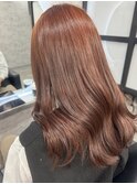 【_i】#20代#ダブルカラー#オレンジ#ツヤ感#大人かわいい