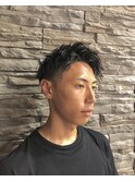 アップバングツイストスパイラルパーマ