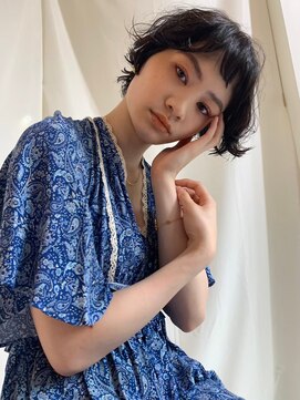キース ヘアアンドメイク 恵比寿(kith. hair&make) 無造作ハンサムショート/ナチュラルブラウン