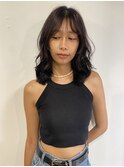 大人め柔らかレイヤースタイル