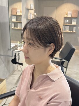 ラック(LUCK) 丸みショート/シースルーバング/シルキーベージュ/船橋