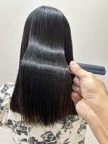 ヘアーライズ 池袋東口店(hair RISE) 酸性ストレートパーマ色むらをつやを感じる黒
