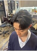 韓国風ニュアンスくせ毛カットセンターパートパーマ