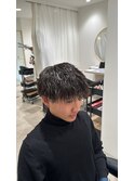 波巻きパーマ