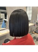 切りっぱなしボブ