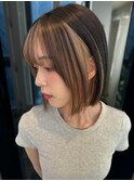 美髪ショートインナーオレンジ☆