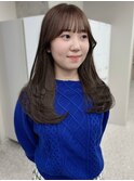 ダークブラウン ローレイヤー 顔周りカット 美髪 透明感カラー