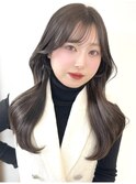 【Lufeli】いとうりお　くすみベージュ/韓国風巻き/レイヤー