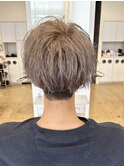 グレージュ無造作マッシュ
