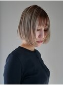 デザインカラー/切りっぱなしボブ