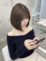 アイシー 表参道(ICY) 透明感オリーブベージュ/ボブ/顔周りカット