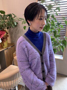 ラインショート＊ダークグレージュカラー