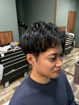 MEN’S HAIR/波巻ツイストスパイラル/フェザーパーマ/柏
