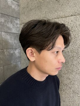 ニアウ 伊勢崎連取店(Niau) メンズマッシュセンターパートニュアンスパーマ