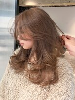 シオン(shion)&nbsp;ロングウルフレイヤー韓国ヘア似合わせカット_ba577921