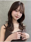 ミディアムレイヤーカット/レイヤー/顔周り/韓国/髪質改善/横浜