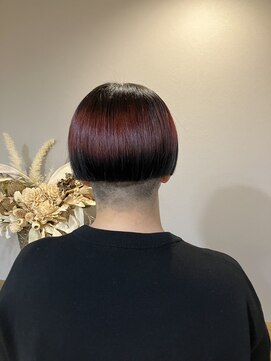 リポゾ(Riposo.) ブリーチあり・ポイントカラー♪チェリーレッド