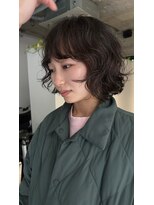 フィルムス 表参道(FILMS)&nbsp;ミニボブレイヤー/レイヤーカット/ウォームベージュ/前髪/表参道