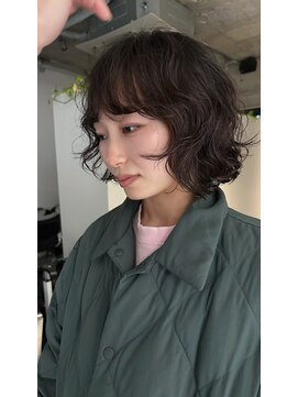 フィルムス 表参道(FILMS) ミニボブレイヤー/レイヤーカット/ウォームベージュ/前髪/表参道