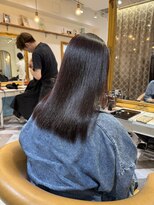 ロンドアベニール 北千住(Lond avenir)&nbsp;ダークパープル/髪質改善/縮毛矯正/オリーブベージュ/北千住