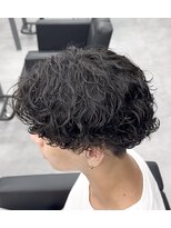 ノイセル 心斎橋(Noisyle)&nbsp;MEN’S/リバースセンターパート/ニュアンスパーマ/心斎橋