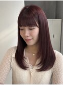 チェリーレッド×韓国顔まわりレイヤー☆彡