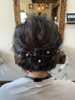 パチャールヘアー(PACAR HAIR)&nbsp;編み込みシニヨンアレンジ