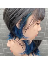 リン(Lin.)&nbsp;インナーカラー×ブルー