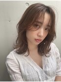 #外国人風 #ウェーブ #ナチュラル #外ハネセミディ