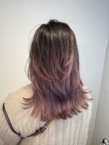 アンサム リリー(UNSOME Lille) ピンクグレー/バレイヤージュ/色落ち◎カラー