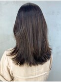 レイヤーカット_チェリーブラウンフェミニンロング_ba408061