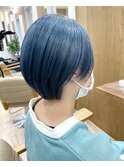 ショート/ブルー系カラー