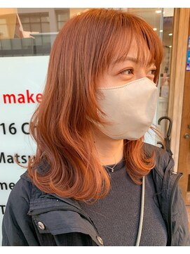 ボアップ(boappu) #オレンジブラウン#レイヤーカット