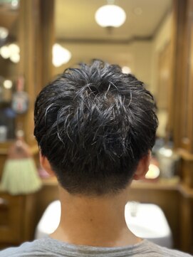 ヒロギンザバーバーショップ 神楽坂店(HIRO GINZA BARBER SHOP) ダウンバングニュアンスパーマ