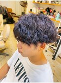 メンズカット+スパイラルパーマ