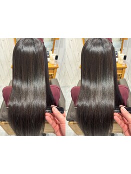 最高級の薬剤をご用意◎豊富な知識と経験でお悩みを解決！憧れの自然なうる艶ストレートに導きます♪