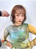 ボブパーマ/前髪パーマ/ぱっつん前髪/ショートボブ/レイヤーボブ